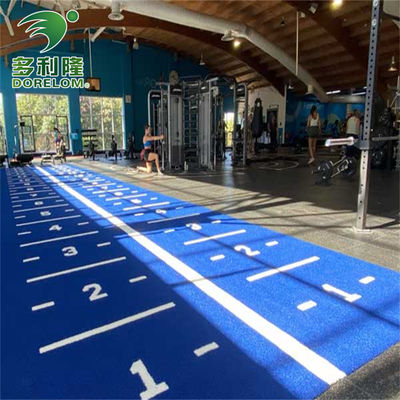Усовершенствуйте свои тренировки с помощью Dorelom Green Artificial Grass Gym Floor Mat and Sled Track