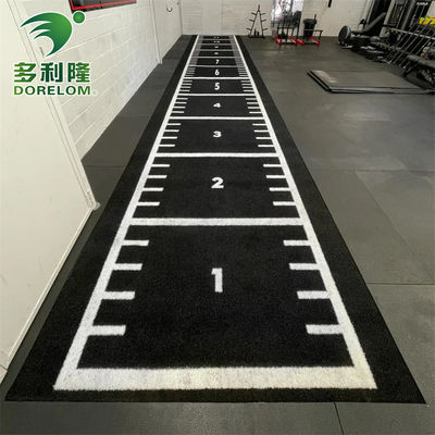 Прочный 63000 швов / м2 PE Gym Sled Track Трава Искусственный газон для трассы для бега на санях