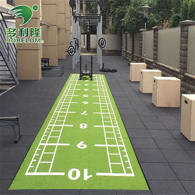 Прочный 63000 швов / м2 PE Gym Sled Track Трава Искусственный газон для трассы для бега на санях