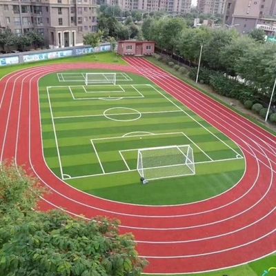 Футбольное поле форма W двуцветный УФ-устойчивый PE монофиламент искусственный газон